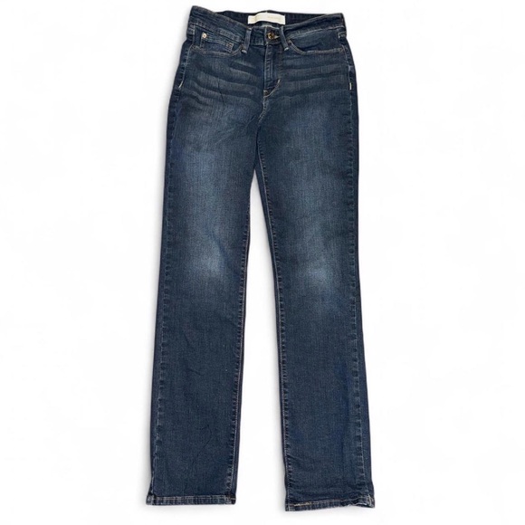 Levi's Denim - Levi’s Signature Mid Rise Straight Jeans 27x32 Dark Wash